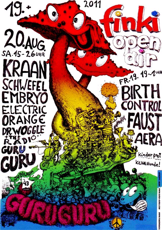 Finkenbach Festival 2011: Guru Guru, Embryo, Birth Control, Kraan...